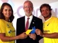 Correios apresenta nova marca com tenistas em Brasília