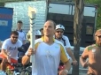 Bruno Soares participou do revezamento da tocha olímpica em Vitória