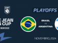 Time Brasil BRB enfrenta Argentina em casa pelos Playoffs da Billie Jean K ...