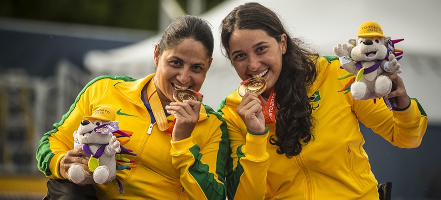 Duplas brasileiras conquistam ouro e prata no Parapan de Toronto