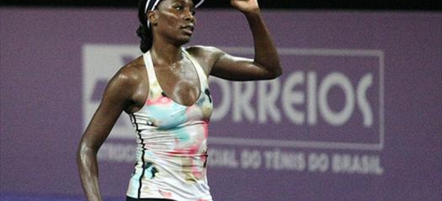 Venus Williams disputa semifinal do Brasil Tennis Cup