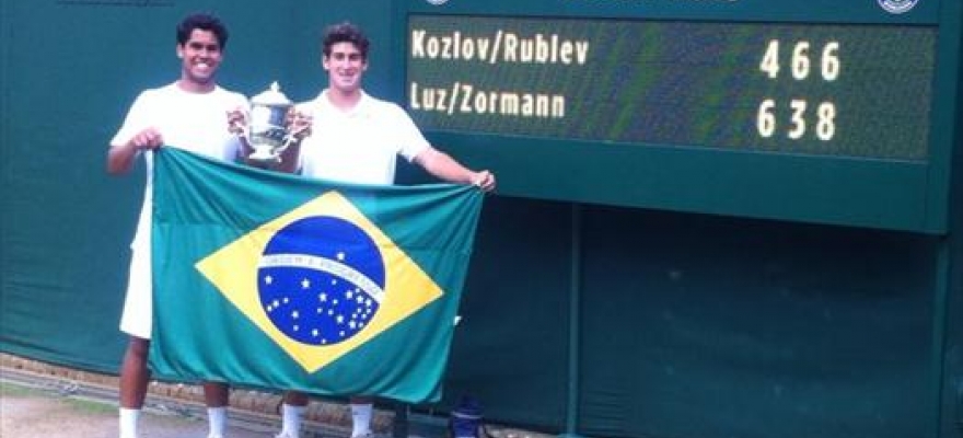 Luz e Zormann conquistam Wimbledon junior nas duplas