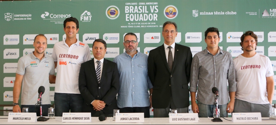Minas Tênis Clube receberá Brasil contra o Equador na Copa Davis