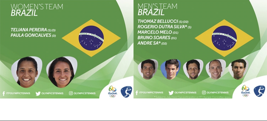 ITF confirma Brasil com sete tenistas nos Jogos Olímpicos Rio 2016