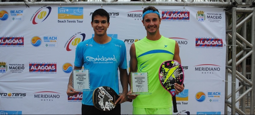 Brasileiros conquistam o título de beach tennis em Maceió