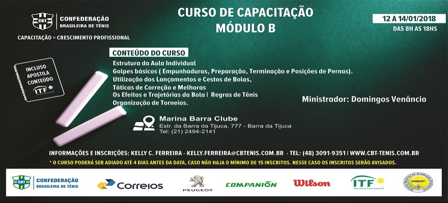 CBT realiza Curso de Capacitação Módulo B no Rio de Janeiro
