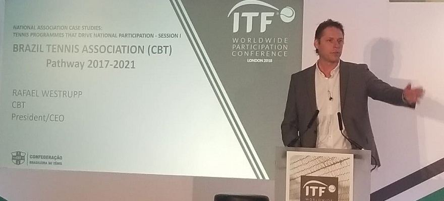 Presidente da CBT palestra na Conferência Mundial da ITF, em Londres