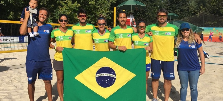 Brasil estreia com grande vitória no Mundial por equipes de Beach Tennis