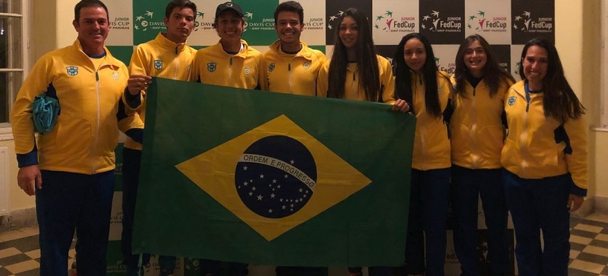 Time Correios Brasil inicia trajetória na Copa Davis e na Fed Cup Junior