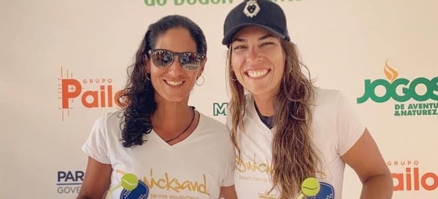 Joana Cortez e Samantha Barijan são campeãs do Caiobá Open de Beach Tennis