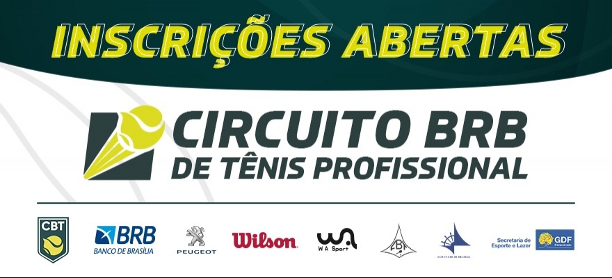Inscrições abertas para o Circuito BRB de Tênis Profissional