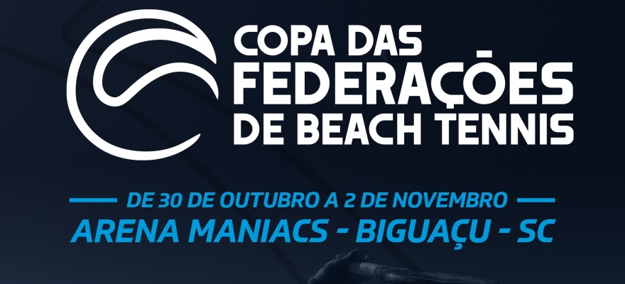 Copa das Federações de Beach Tennis está confirmada para o fim de outubro