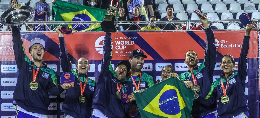 Brasil é tetracampeão da Copa do Mundo de Beach Tennis