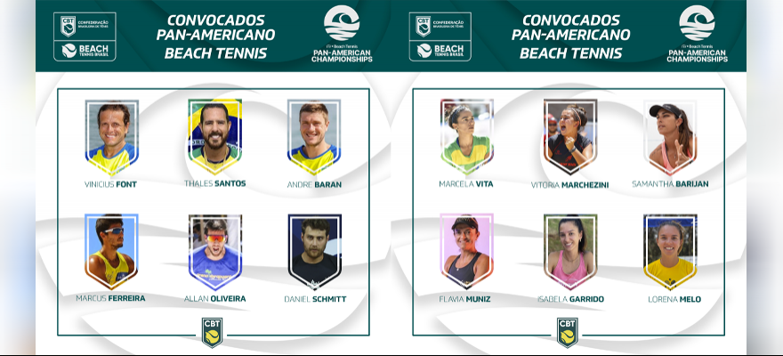Time Brasil BRB é convocado para os Jogos Pan-Americanos de Beach Tennis