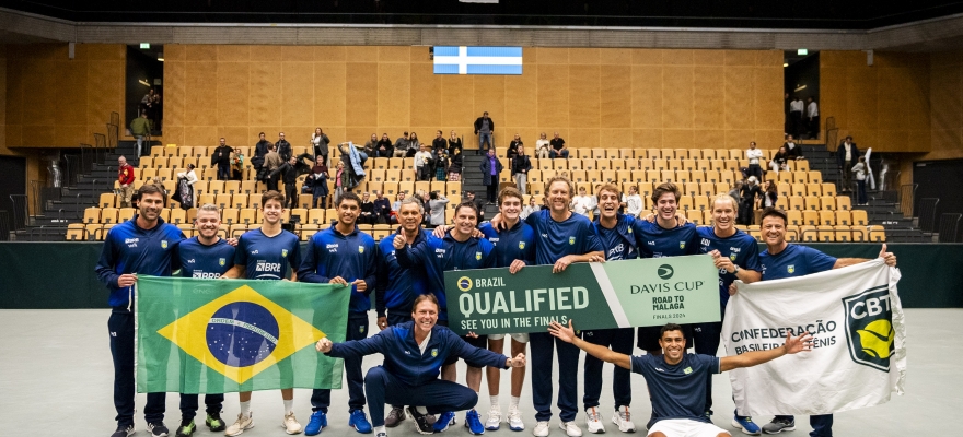 Time Brasil BRB vence a Suécia e se classifica para o Finals da Copa Davis